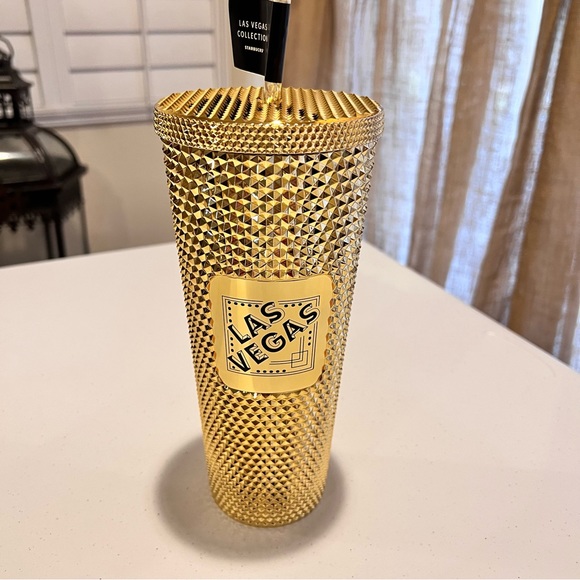🌟🎰🌟 VENTI Las Vegas Starbucks cup. Gorgeous! Never used! 24oz Gold ṧ℘ᾰԻкʆ⑂! - Picture 10 of 15